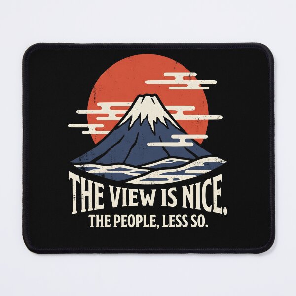 Item preview, Mount Fuji Introvert Shirt - The View Is Nice, The People Less So designed and sold by Gentle Glitch.