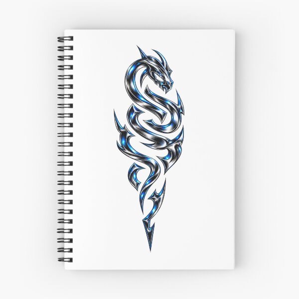 Item preview, Chrome Tribal Dragon – Cyber Y2K Liquid Metal Art designed and sold by FileFlowStudio.