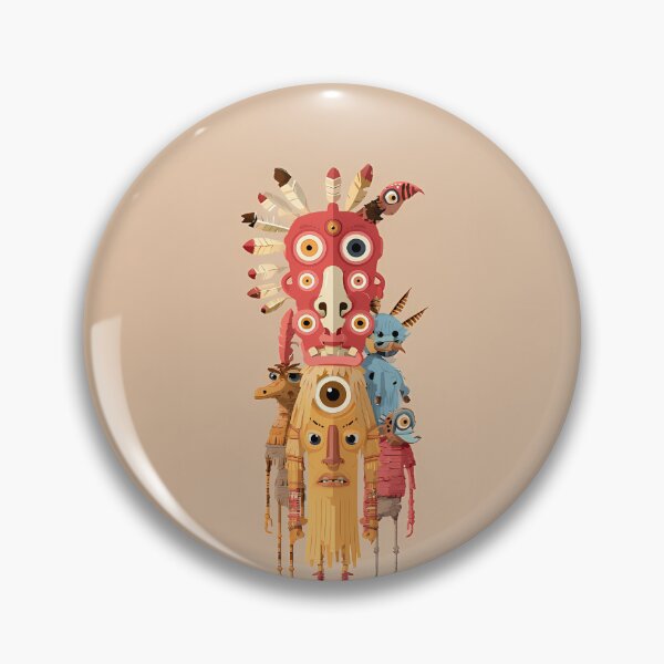 Item preview, Tribal Totem Shaman Creatures Desert Art designed and sold by Lunat1kk.