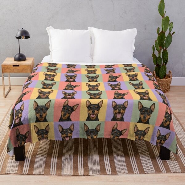 Item preview, Miniature Pinscher Portrait Tiny Dog designed and sold by pixiedustpaint.