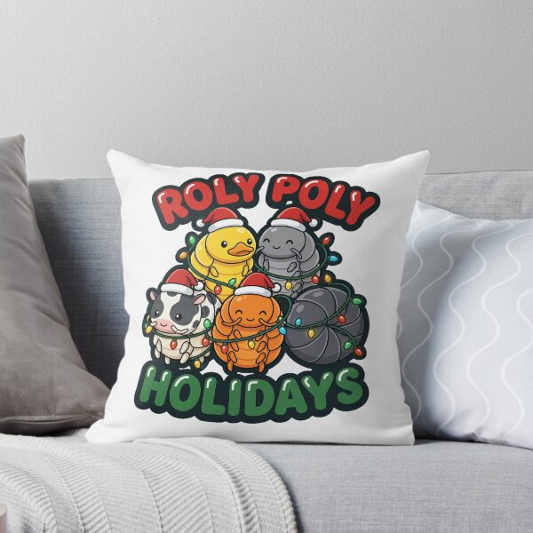 Item preview, Roly Poly Holidays Cute Isopods in Christmas Lights designed and sold by MIRAJIL.