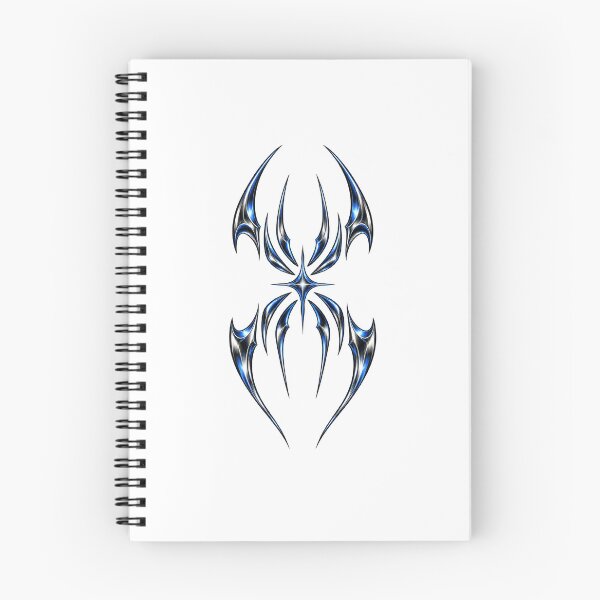 Item preview, Chrome Cyber Tribal Emblem – Y2K Gothic Metallic Symbol designed and sold by FileFlowStudio.