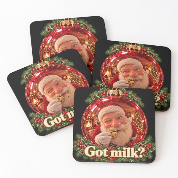 Item preview, Santa’s Cookie Break – Got Milk? designed and sold by A5ranch merch.