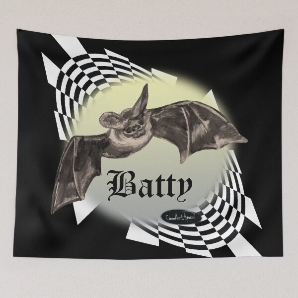 Item preview, Checkered Batty designed and sold by CHENOARTWORKS.