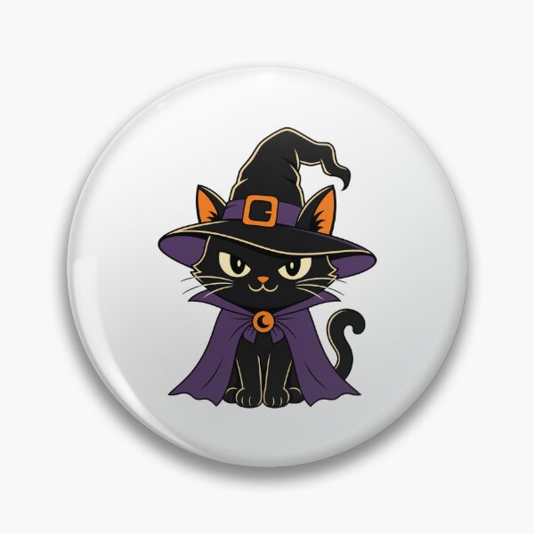 Artikelvorschau, Cute Black Cat Witch Hat Halloween Costume entworfen und verkauft von BearLoveDesign.
