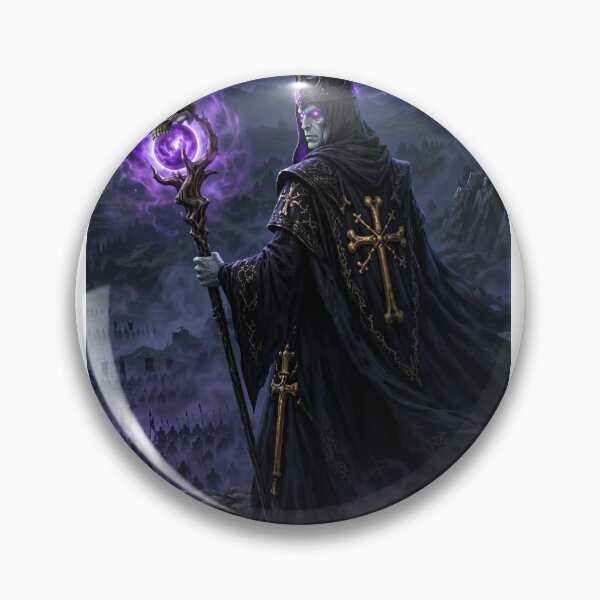 Item preview, Urgith Necromancer King and Undead Army - Dark Fantasy Art designed and sold by LLLKKKALSKLDKLSADADDFASSAFAFA.