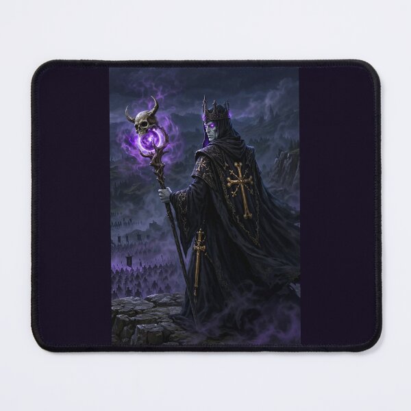 Item preview, Urgith Necromancer King and Undead Army - Dark Fantasy Art designed and sold by LLLKKKALSKLDKLSADADDFASSAFAFA.