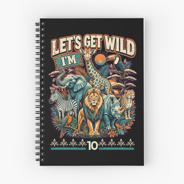 Item preview, Wild 10th Birthday – Cute Animal Adventure Design designed and sold by Teetreasure2.