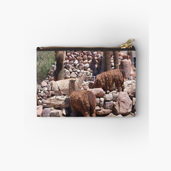 Item preview, Fluffy Llamas in Jujuy Desert designed and sold by KIKAJU.