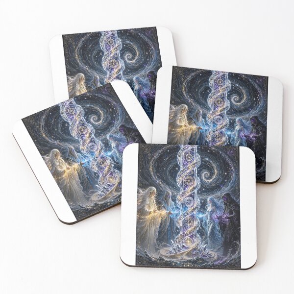 Item preview, Four Gods Creating a Fantasy World - Divine Creation Art designed and sold by LLLKKKALSKLDKLSADADDFASSAFAFA.