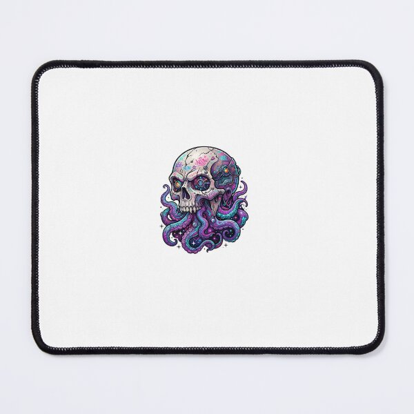 Item preview, Purple Neon Skull, Cyberpunk Tentacle Skull Art designed and sold by Terra Nova Collective.