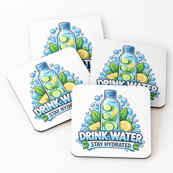 Item preview, Drink water stay hydrated for healthy life and long live designed and sold by Afnan Store.