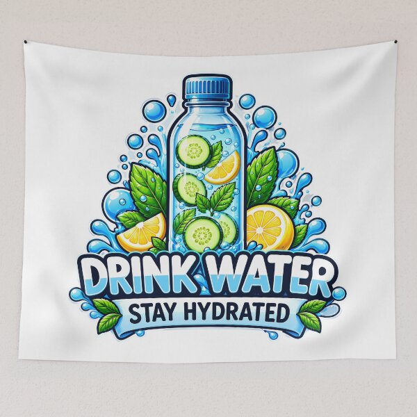Artikelvorschau, Trinken Sie Wasser, bleiben Sie hydriert für ein gesundes und langes Leben. entworfen und verkauft von Afnan Store.