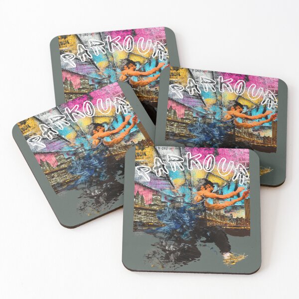 Item preview, Parkour Street Art Colorful Urban Collage designed and sold by Szpaku desart .