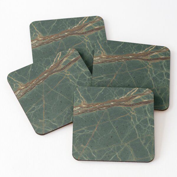 Item preview, A dark green marble surface with striking brown and light gold veining, showcasing a luxurious and natural stone texture designed and sold by homydesign.