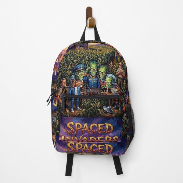 Item preview, Spaced Invaders Sci-Fi Comedy Fine Art Tribute designed and sold by Art's Diner.