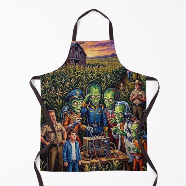 Item preview, Spaced Invaders Sci-Fi Comedy Fine Art Tribute designed and sold by Art's Diner.