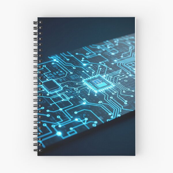 Item preview, A luminous blue circuit board with glowing microchips and intricate pathways symbolizes advanced technology and digital processing designed and sold by homydesign.