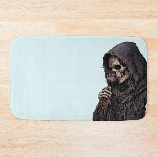 Item preview, Death smelling a dead rose - Death's day off - Halooween designed and sold by Code6Coffee.