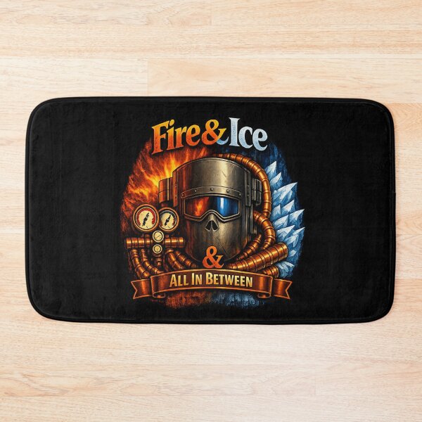 Item preview, Fire & Ice HVAC Welding Mask Emblem –Tradesman Design  designed and sold by FrozenHeat97.