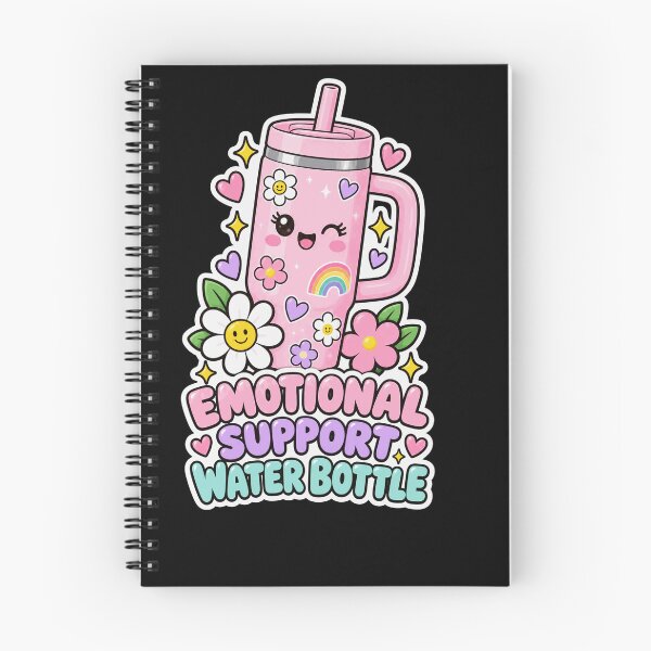 Item preview, Kawaii Emotional Support Water Bottle Cute Tumbler designed and sold by justinhmorton.