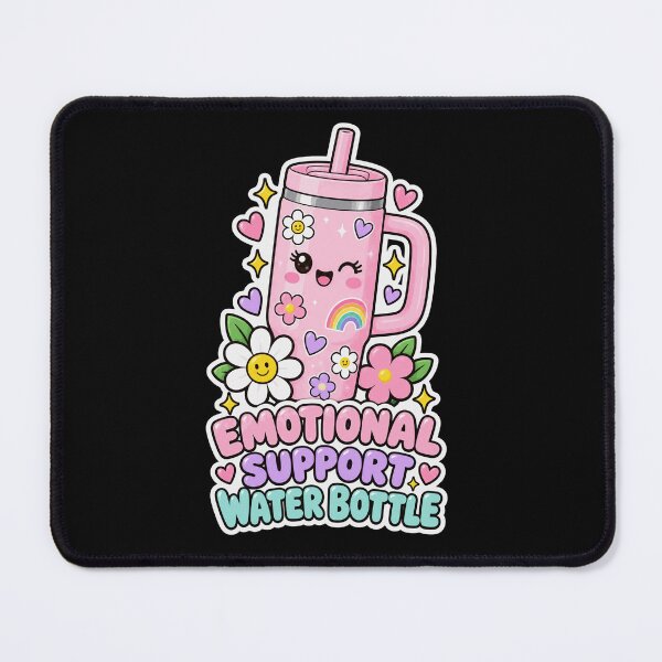 Item preview, Kawaii Emotional Support Water Bottle Cute Tumbler designed and sold by justinhmorton.