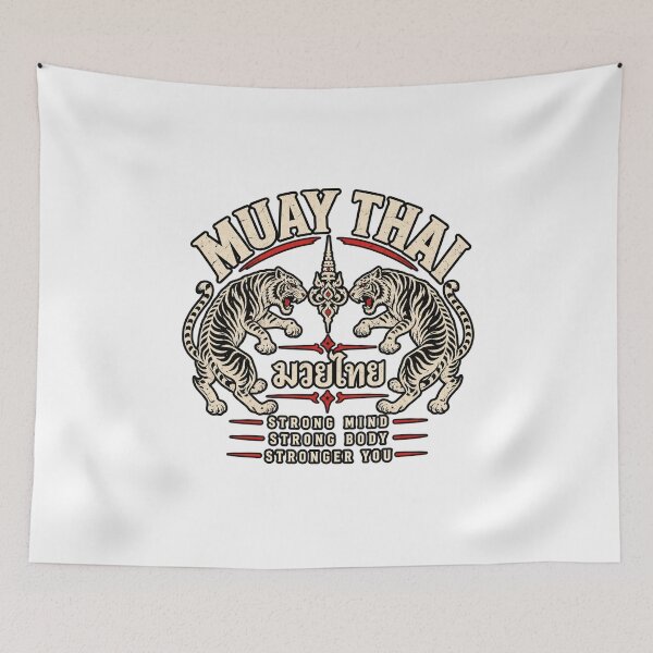 Item preview, Muay Thai Tigers – Vintage Thai boxing and martial arts design designed and sold by NeedTo-Society.
