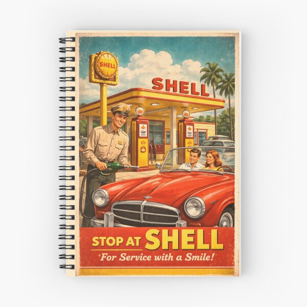 Item preview, Vintage Shell Gas Station Wall Art  designed and sold by Eclipse 3699.