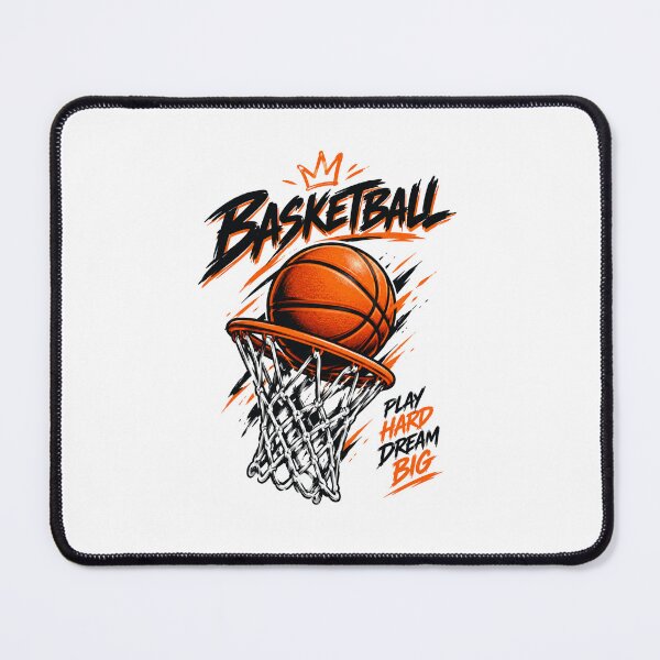 Item preview, Basketball Crown Play Hard Dream Big Vintage Hoop Art designed and sold by Alaric4you.