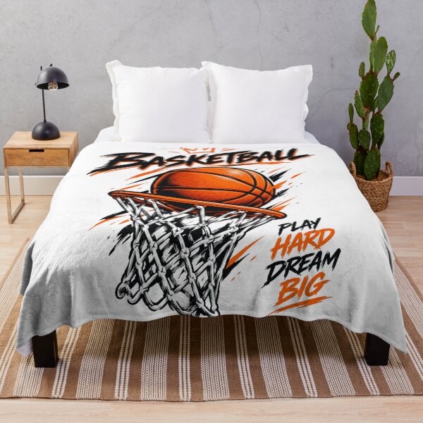 Item preview, Basketball Crown Play Hard Dream Big Vintage Hoop Art designed and sold by Alaric4you.