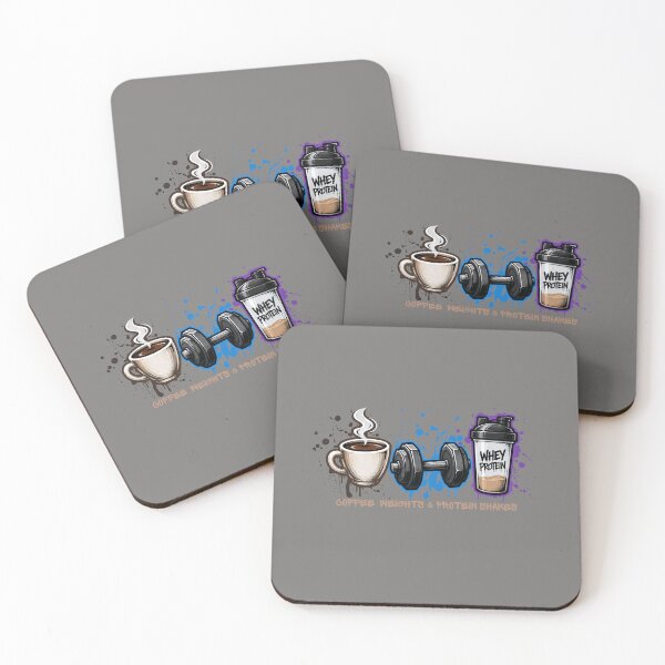 Item preview, Coffee Weights & Protein Shakes Graffiti Fitness Design designed and sold by Shedronpanda.