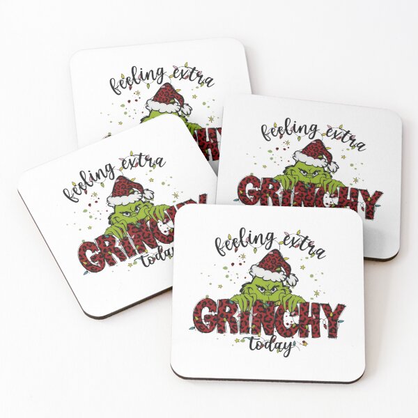 Item preview, Funny Grinch Feeling Extra Grinchy Today Christmas Leopard designed and sold by Chetzarart.
