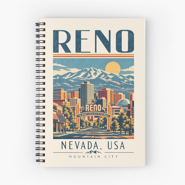 Item preview, RENO, Nevada, USA [Retro Travel Poster] designed and sold by elektronen.