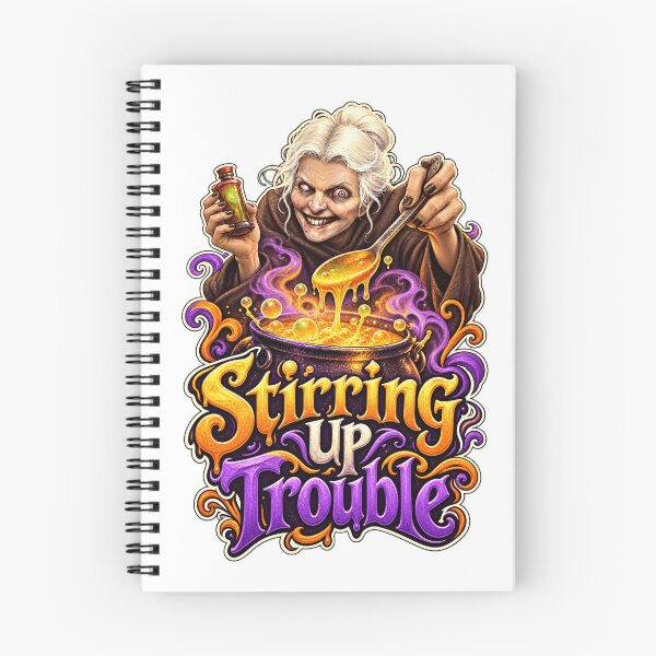 Item preview, Witch Brewing a Potion — Stirring Up Trouble designed and sold by Mystik-Media.