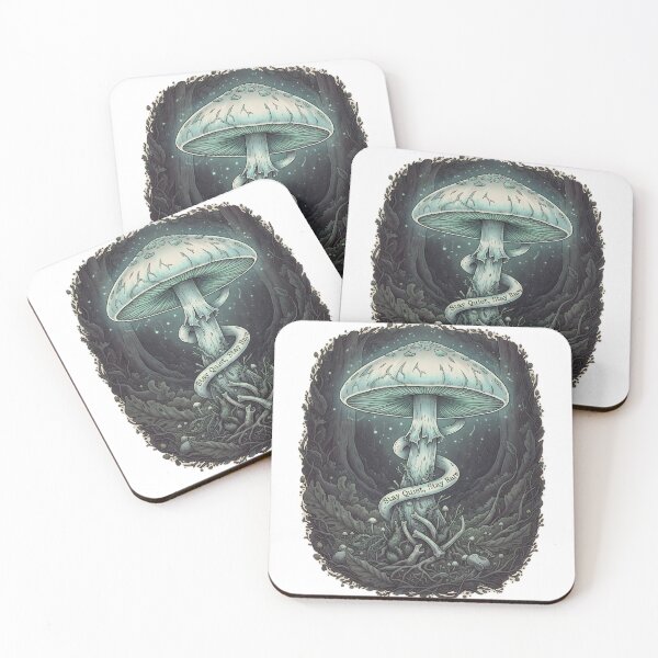Item preview, Mystical Glowing Mushroom in a Dark Enchanted Forest designed and sold by homydesign.