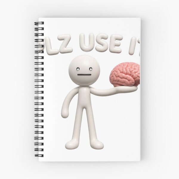 Item preview, Plz Use It Funny Brain Stick Figure designed and sold by Designshopx.
