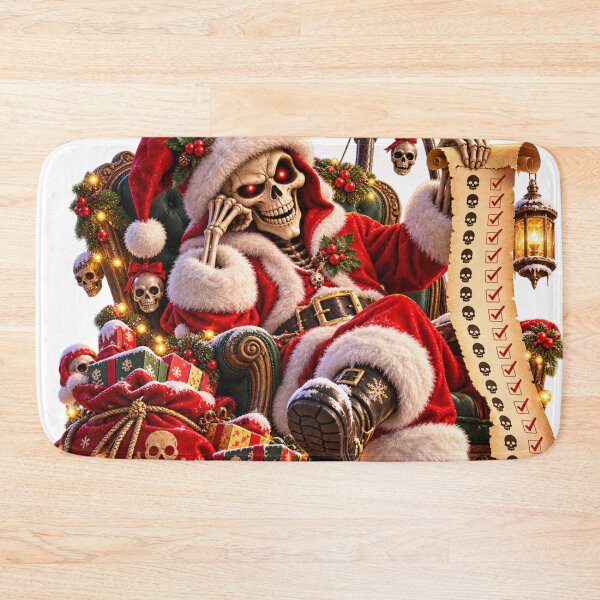 Item preview, Skeleton Santa Naughty List Christmas designed and sold by Indefix.