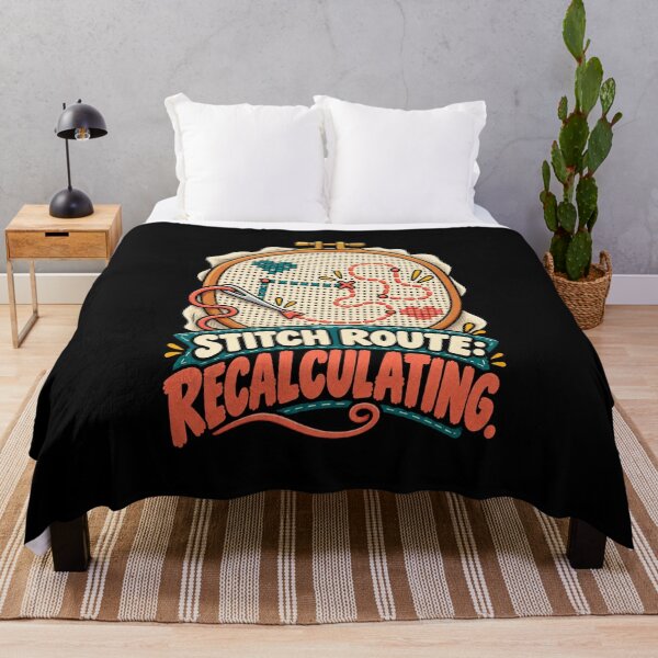 Artikelvorschau, Funny Needlepoint Stitch Route Recalculating Needlepoint Humor entworfen und verkauft von MOTIFOLK.