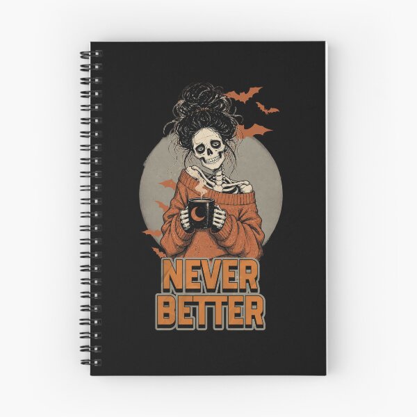 Item preview, Never Better Messy Bun Skeleton Halloween designed and sold by tellia-kallisto.
