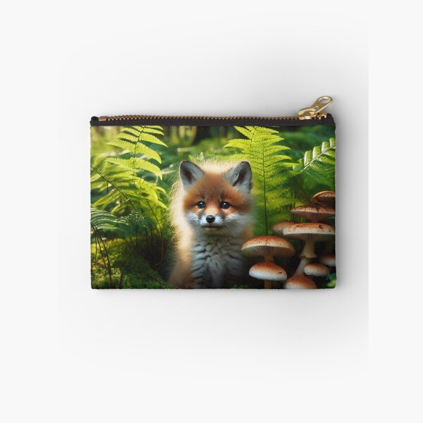 Item preview, Mystical forest scene with blurred creature and mushrooms designed and sold by homydesign.