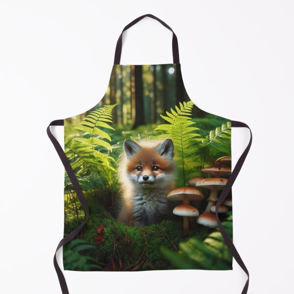 Item preview, Mystical forest scene with blurred creature and mushrooms designed and sold by homydesign.