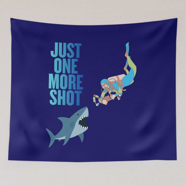 Item preview, Just One More Shot Scuba Diver Shark designed and sold by Canislupus80.