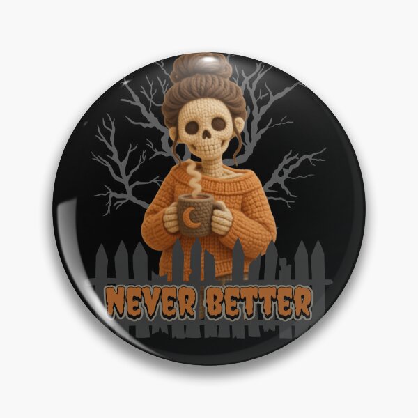 Item preview, Never Better Messy Bun Skeleton Halloween designed and sold by tellia-kallisto.