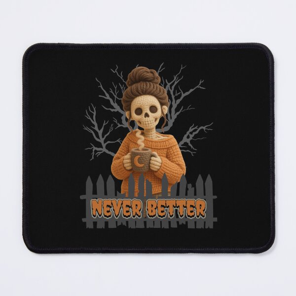 Item preview, Never Better Messy Bun Skeleton Halloween designed and sold by tellia-kallisto.