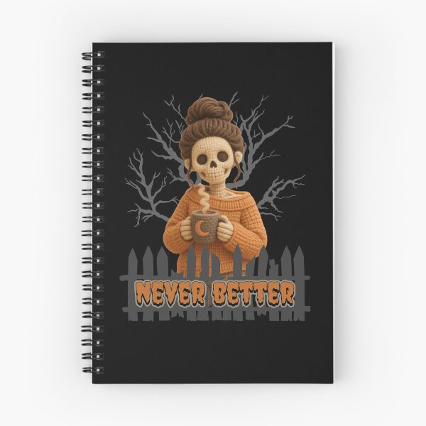 Item preview, Never Better Messy Bun Skeleton Halloween designed and sold by tellia-kallisto.