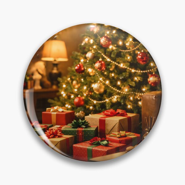Item preview, Cozy living room with decorated Christmas tree and gifts designed and sold by homydesign.
