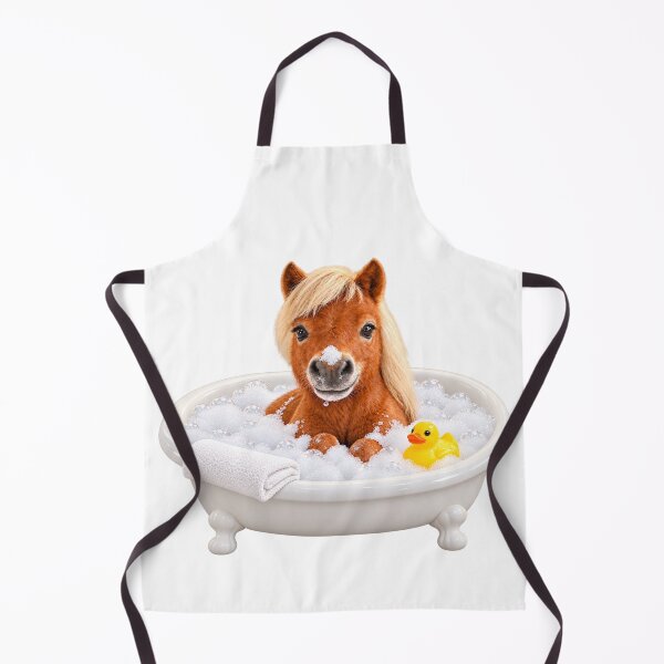 Item preview, Cheerful Miniature Horse Bathtub designed and sold by Sillytoe.