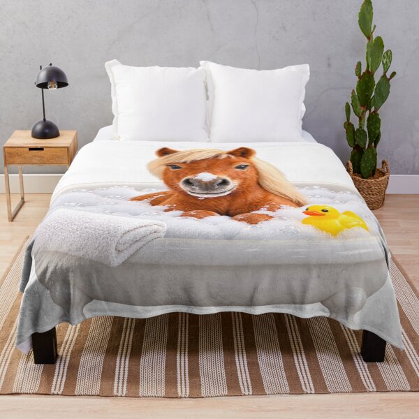Item preview, Cheerful Miniature Horse Bathtub designed and sold by Sillytoe.