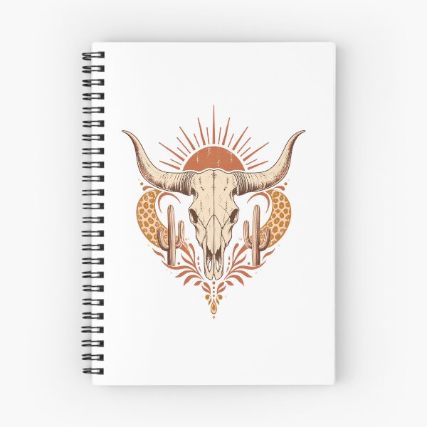 Item preview, Cow Skull Desert Boho Western Illustration designed and sold by Trailember.
