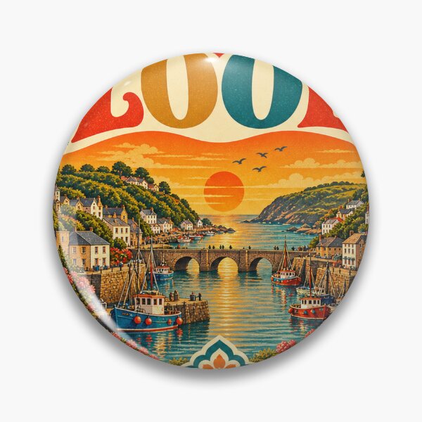 Item preview, Vintage Looe Heart - Retro England Travel Souvenir designed and sold by VisualArtsOasis.